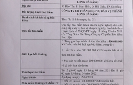 Bảo hiểm Dịch vụ bảo vệ